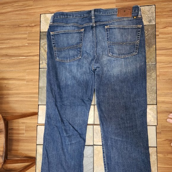 Lucky Brand Dungarees Vintage Straight Mens Size 36x32 Regular Dark Wash - Picture 3 of 4